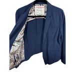 Cartonnier Women's Navy Blue Blazer Size 4 Lyocell Lined Career Work Jacket Photo 6