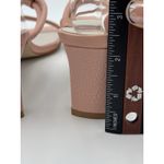 Intentionally Blank Heeled Sandal Pink Nude Size 8 Strappy Block Heel Photo 5