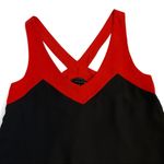 Glam  Red & Black Halter Sleeveless Sheath Dress Photo 2