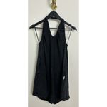 FREE PEOPLE Movement Hot Shot Halter Romper in Black Size Large Photo 2