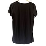 Athleta  Top Womens Size Small Short Sleeve‎ T-Shirt Lightweight Black Preppy Photo 1