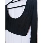 LPA NWT  Whimsigoth Cropped Corset Top Medium Black Y2K Vamp Dark Fairy Punk Emo Photo 2