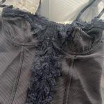 Free People NEW Intimately Good Luck Charm Bodysuit, Black, Size S New w/o Tag Photo 5