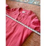 Vineyard Vines  Pink Embroidered Linen Blend Tie Sleeve Blouse Size XS Photo 3