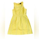 J.Crew  Yellow Pique Sleeveless Lace Fit &‎ Flare Dress 6 Soft Girl Cottagecore Photo 6