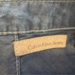 Calvin Klein NWT mini pleated denim skirt with accent stitching size 28 Photo 4