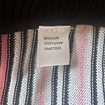 Ming Wang NWT  Pink and Black Striped Side Buttoned Sweater Cardigan‎ Vest Sz M Photo 4
