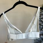 SKIMS  Cotton Rib Plunge Bralette in Bone Size S Photo 5