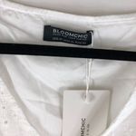 Bloomchic Solid Ruffles Scalloped Trim Laser Cut Blouse White 18-20 Photo 9