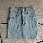 Denim Mini Skirt Blue Size XS Photo 4