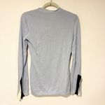 Palmer Harding Blue Henley Button Bow Neck Wide Arm Cuff Knit Top UK 8 NEW Size undefined Photo 3