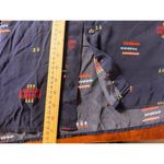 Pendleton  Silk Button Down Shirt Aztec Rare Chief Joseph Navy Print Blouse Top M Photo 5