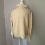 Nordstrom cream knit turtleneck wool & cashmere sweater size M Photo 5