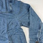 J. Jill Denim Jacket SZ 3X Rosewoodwash Button Front Shirt Tunic Oversize Jacket Blue Photo 4