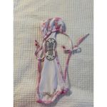 Pink White Tie Dye Bikini Large String Sexy Miami Beach Pool Swim Photo 3