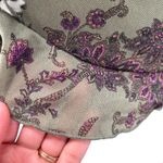 CHAPS Vintage 90s Top Size M‎ Earth Fairy Bohemian Y2K Sheer Paisley Lightweight Photo 7