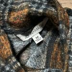 John Mark  Mock Turtleneck Black & Yellow Plaid Sweater M Photo 2