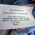 Coolibar UPF 50+ Women's Mila Wrap Dress Sun Protective Blue Floral Size Medium Black Photo 8