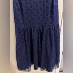 Trixxi Size 22 Navy Blue Lace Overlay Lined Keyhole Back Dress Photo 2