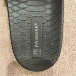 Primark Animal Print Textured Slides, Black, Size 7, EUC Photo 3