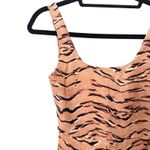We Wore What Scoopneck Tigerprint Bodysuit Sz Medium Photo 3
