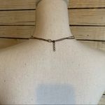 💸Double Banded Gold Necklace With Black Gemstone Photo 7