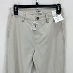Madewell  The Dean Easy Straight Pant Bone Beige Cotton Linen Relaxed W 24 NWT Photo 8