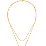 SheIn Gold Pearl Double Layer Choker Necklace Photo 0