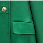 ZARA  green coats gold buttoned Photo 2
