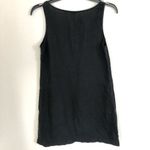 J.Crew  Linen Black shift dress with pockets and accented hemline 2 Photo 8