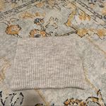 Maison Pholya Cream Beige Ribbed Knit Wool Alpaca Blend Sweater With Scarf XS Tan Photo 5