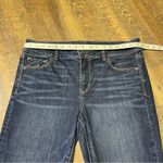 American Eagle Artist Crop Jeans Women Size 16 Long Next Level Stretch Dark Wash Photo 1