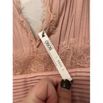 ASOS  Pleated Pink Dusty Rose‎ V Neck Sleeveless Double Slit Maxi Dress Size 0 Photo 6