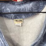 Vintage Vivaldi Denim Vest Boho Cottagecore Chic Floral Large Made in USA Blue Photo 3