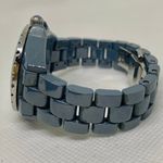 Isaac Mizrahi Isaac Mizrah Live! Ceramic Blue/Grey women watch 34mm rotating bezel 6” running Photo 4