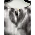 Elan Striped Fringe Cotton Top Women’s Size Medium Hobo Bohemian Hippie Beach Photo 4