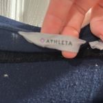Athleta  Navy Blue long sleeves top size Meduim Photo 3