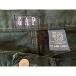 Gap Vintage 90s Y2K Dark Green Jeans Women's Size 10 Ankle High Rise Tapered USA Photo 5