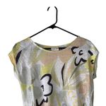 Rachel Zoe  Women's Size Small Pastel Floral 100%‎ Linen Top Photo 1