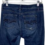 White House | Black Market White House Black Market Jeans Womens 4 Blue Slim Crop Dark Straight Distressed Photo 3