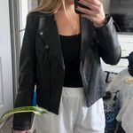 Topshop Faux Leather Biker Jacket Photo 2