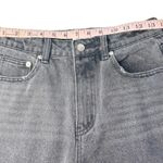 Princess Polly Zaiden Straight Leg High Rise Washed Black Denim Jeans US 6 Photo 15