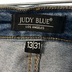 Judy Blue  Distressed Gingham Patch High Rise Skinny Jeans—size 13/31 Photo 2