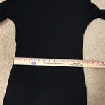 Theory  Mimi Q Classical Dress Womens Black Quilted Long Sleeve Shift Crew size M Photo 7