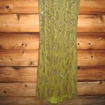 Mac Duggal  5124 Green Beaded Long Sleeve Evening Gown Size 6 Photo 9