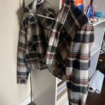 RSQ Cropped Plaid Flannel Photo 0