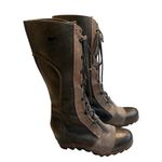 Sorel Cate The Great Wedge Tall Boot Lace Up, Sz 9.5 Photo 6
