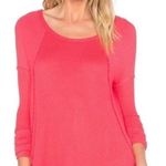 Free People Ventura Thermal Tunic Top Red Poppy Small Boho Valentine’s Day Photo 0