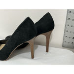 Forever 21 Womans Size 7.5 Black Suede Slip On Pumps Photo 3