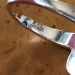 Sleeping Beauty Turquoise Coral Sterling Silver Feather Ring Size 8 Photo 3